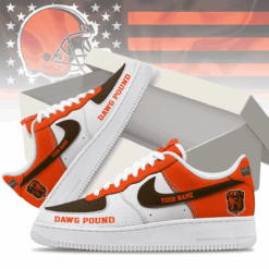 Gleammerch Cleveland Browns Air Low-Top Sneakers Shoes For Men And Women
