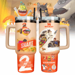 Gleammerch The Bad Guys 2 Cartoon Custom Stanley Quencher 40oz Stainless Steel Tumbler With Handle - Style 3