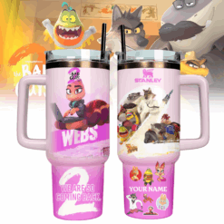 Gleammerch The Bad Guys 2 Cartoon Custom Stanley Quencher 40oz Stainless Steel Tumbler With Handle - Style 4