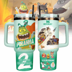 Gleammerch The Bad Guys 2 Cartoon Custom Stanley Quencher 40oz Stainless Steel Tumbler With Handle - Style 6