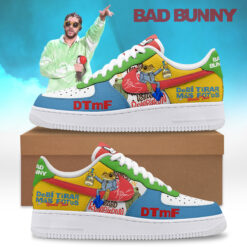 Gleammerch Bad Bunny Air Low-Top Sneakers Shoes For Men And Women