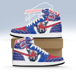 Gleammerch Buffalo Bills AJ1 High Sneakers Shoes For Men And Women
