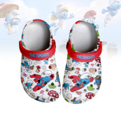 Gleammerch The Smurfs Crocs Crocband Clogs Shoes Comfortable For Men Women and Kids