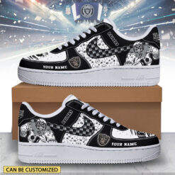 Gleammerch Las Vegas Raiders Air Low-Top Sneakers Shoes For Men And Women