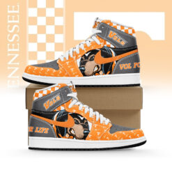 Gleammerch Tennessee Volunteers AJ1 High Sneakers Shoes For Men And Women