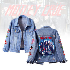 Gleammerch Motley Crue Music Denim Jacket Gift For Fans