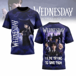 Gleammerch Wednesday x Halloween T Shirt Gifts For Fans