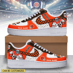 Gleammerch Cleveland Browns Air Low-Top Sneakers Shoes For Men And Women
