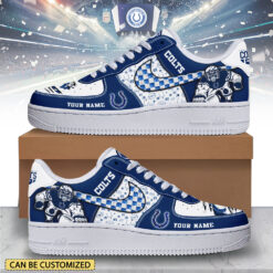 Gleammerch Indianapolis Colts Air Low-Top Sneakers Shoes For Men And Women