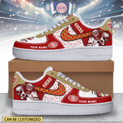 Gleammerch San Francisco 49ers Air Low-Top Sneakers Shoes For Men And Women