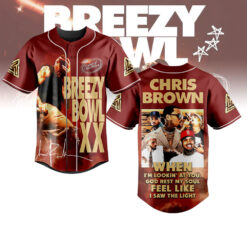 Gleammerch Chris Brown Baseball Jersey For Fans