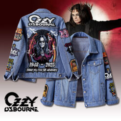 Gleammerch Ozzy Osbourne Denim Jacket Gift For Fans