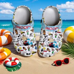 Gleammerch Snoopy Crocs Crocband Clogs Shoes Comfortable For Men Women and Kids