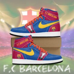 Gleammerch FC Barcelona AJ1 High Sneakers Shoes For Men And Women