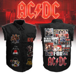 Gleammerch AC/DC Sleeveless Denim Gifts For Fans
