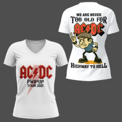 Gleammerch AC/DC V-neck T-Shirt Gift For Fan