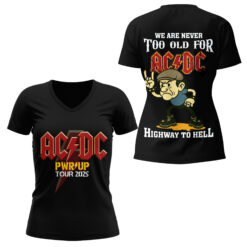 Gleammerch AC/DC V-neck T-Shirt Gift For Fan