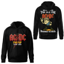 Gleammerch AC/DC Zip Hoodie Gift For Fan