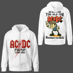 Gleammerch AC/DC Zip Hoodie Gift For Fan