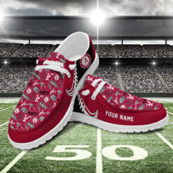 Gleammerch Alabama Crimson Tide Personalized Hey Dude Shoes For Men And Women