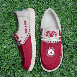 Gleammerch Alabama Crimson Tide Personalized Hey Dude Shoes For Men And Women