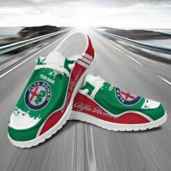 Gleammerch Alfa Romeos Personalized Hey Dude Shoes For Men And Women