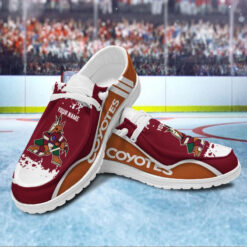Gleammerch Arizona Coyotes Personalized Hey Dude Shoes For Men And Women