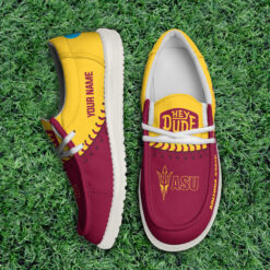 Gleammerch Arizona State Sun Devils Personalized Hey Dude Shoes For Men And Women