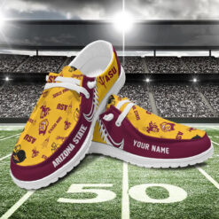 Gleammerch Arizona State Sun Devils Personalized Hey Dude Shoes For Men And Women