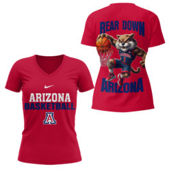 Gleammerch Arizona Wildcats V-neck T-Shirt Gift For Fan