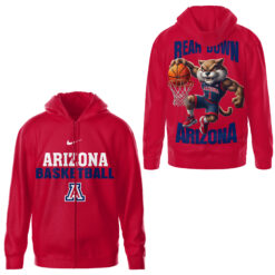 Gleammerch Arizona Wildcats Zip Hoodie Gift For Fan