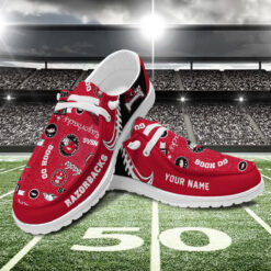 Gleammerch Arkansas Razorbacks Personalized Hey Dude Shoes For Men And Women