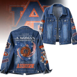 Gleammerch Auburn Tigers Denim Jacket Gift For Fans