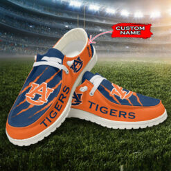 Gleammerch Auburn Tigers Personalized Hey Dude Shoes For Men And Women