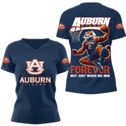 Gleammerch Auburn Tigers V-neck T-Shirt Gift For Fan