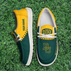 Gleammerch Baylor Bears Personalized Hey Dude Shoes For Men And Women