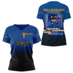 Gleammerch Billie Eilish V-neck T-Shirt Gift For Fan