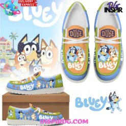Gleammerch Bluey Personalized Personalized Hey Dude Shoes For Men And Women