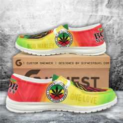 Gleammerch Bob Marley Personalized Hey Dude Shoes For Men And Women