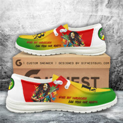 Gleammerch Bob Marley Personalized Hey Dude Shoes For Men And Women