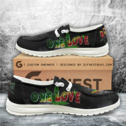 Gleammerch Bob Marley Personalized Hey Dude Shoes For Men And Women