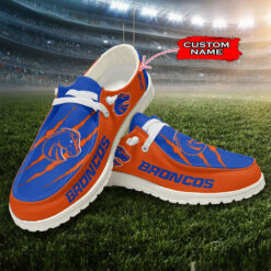 Gleammerch Boise State Broncos Personalized Hey Dude Shoes For Men And Women