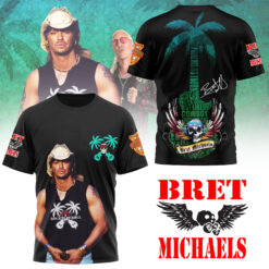 Gleammerch Bret Michaels T-Shirt Gifts For Fans