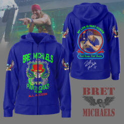Gleammerch Bret Michaels Zip Hoodie Gift For Fan