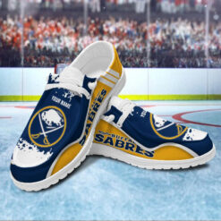 Gleammerch Buffalo Sabres Personalized Hey Dude Shoes For Men And Women