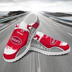 Gleammerch Bugattis Personalized Hey Dude Shoes For Men And Women