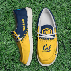 Gleammerch California Golden Bears Personalized Hey Dude Shoes For Men And Women
