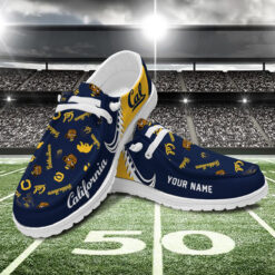 Gleammerch California Golden Bears Personalized Hey Dude Shoes For Men And Women