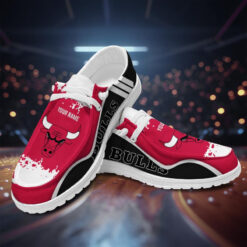 Gleammerch Chicago Bullss Personalized Hey Dude Shoes For Men And Women