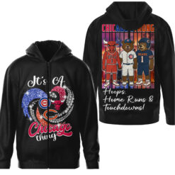 Gleammerch Chicago Cubs Zip Hoodie Gift For Fan